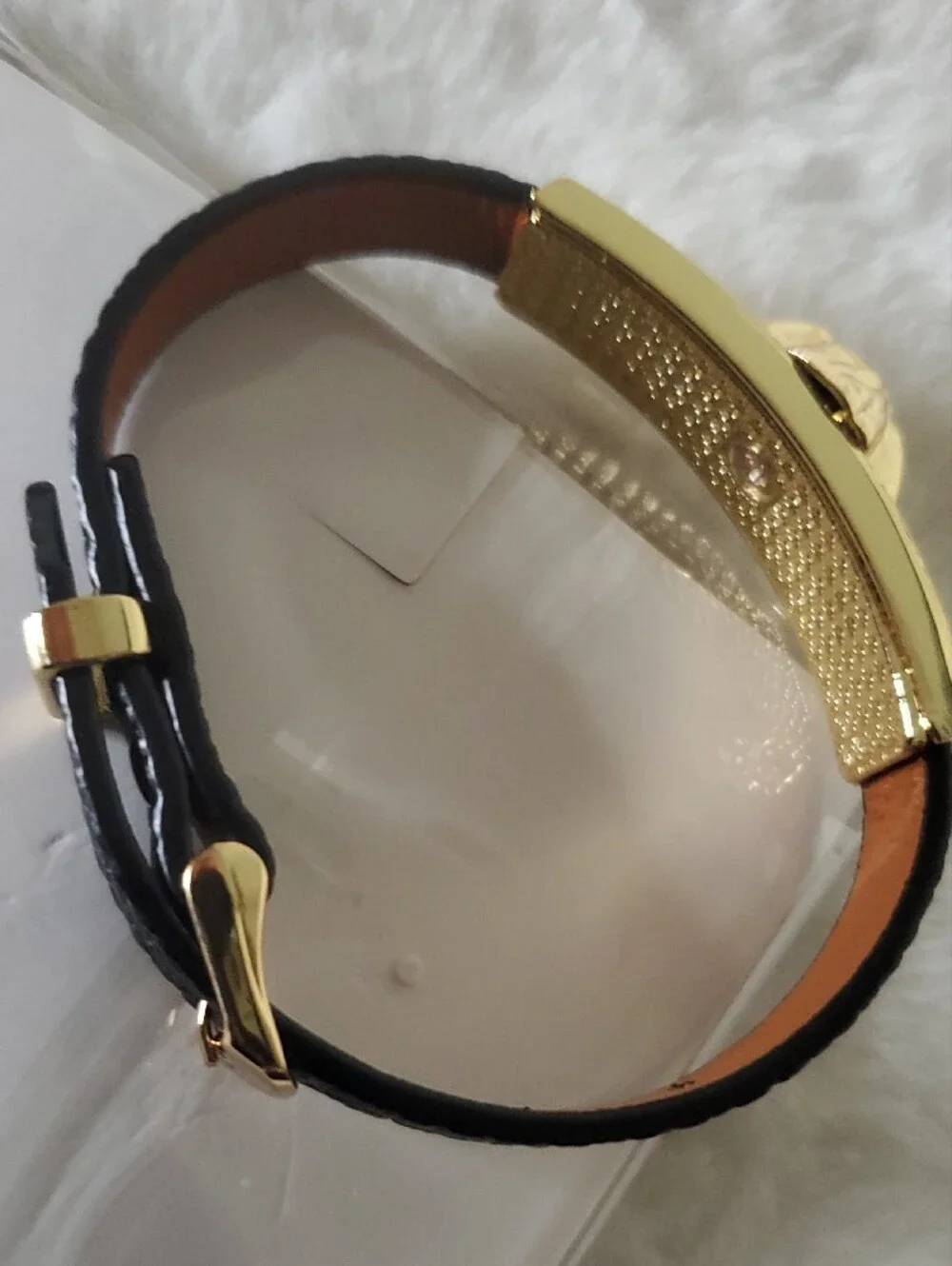 Fashion Jewelry Gold-Plate Black Medusa Bracelet